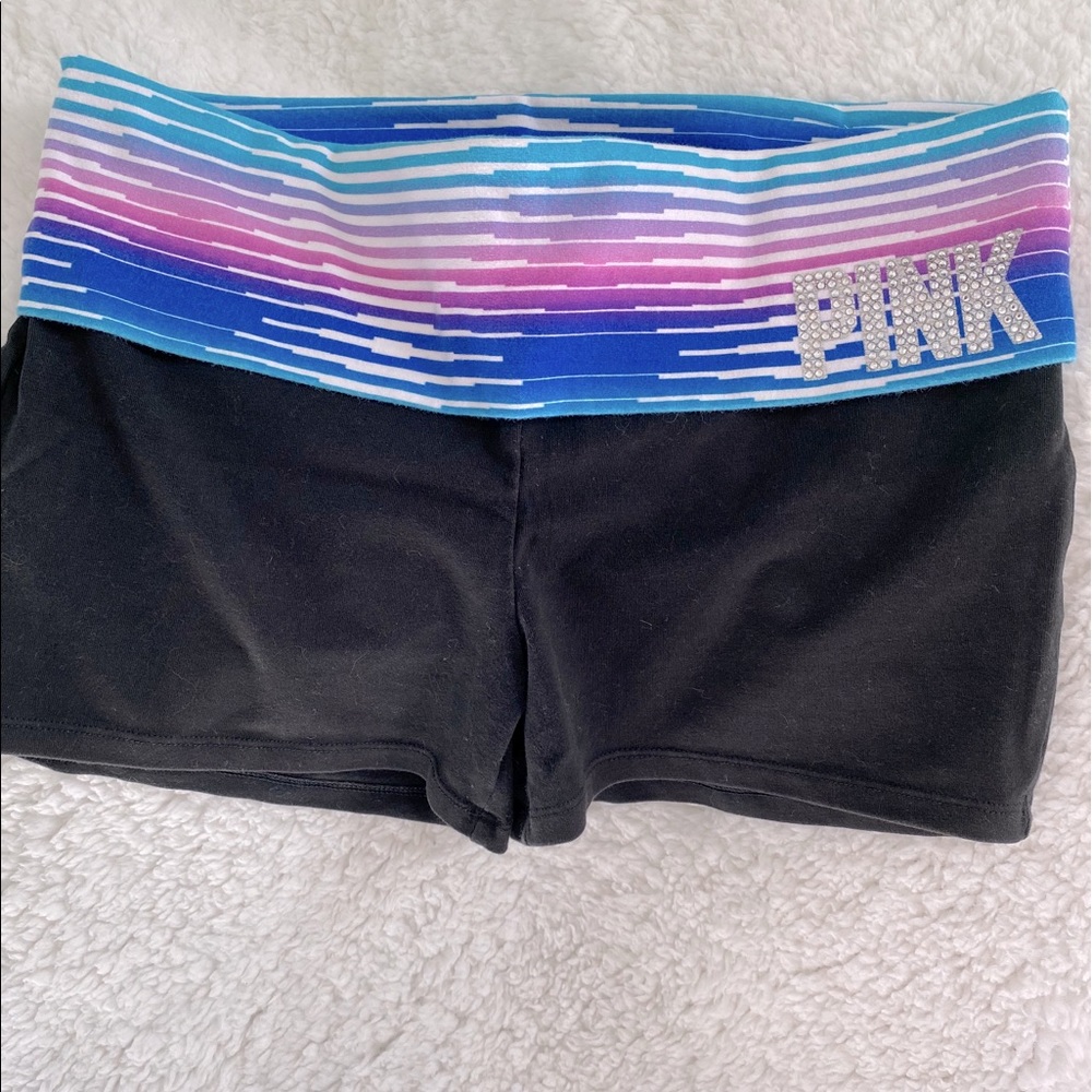 VS Pink Yoga Shorts Size Medium